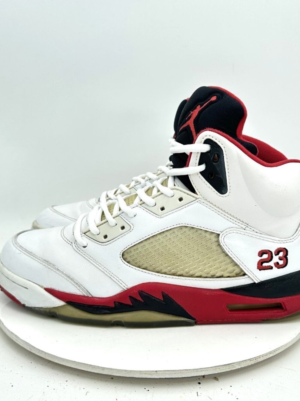 Nike Air Jordan 5 Retro Men Size 12 136027 120 Fire Red Basketball Shoes
